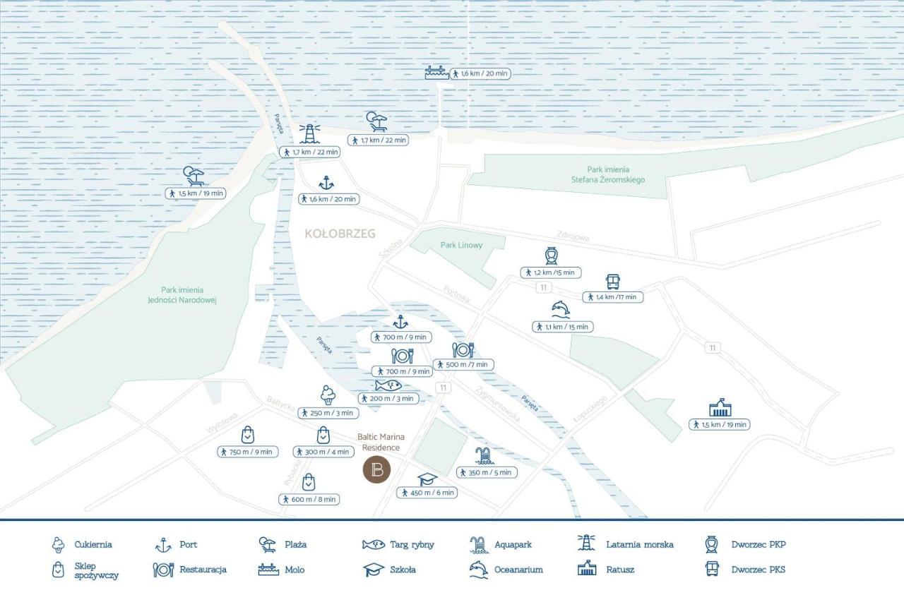 Baltic Marina Residence 19 Z Parkingiem, Jacuzzi, Sauna I Silownia 코워브제크 외부 사진